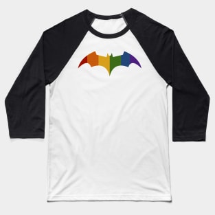 Batwoman - Pride Bat Symbol Baseball T-Shirt